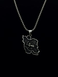 گردنبند شیر خورشید روی نقشه ایران